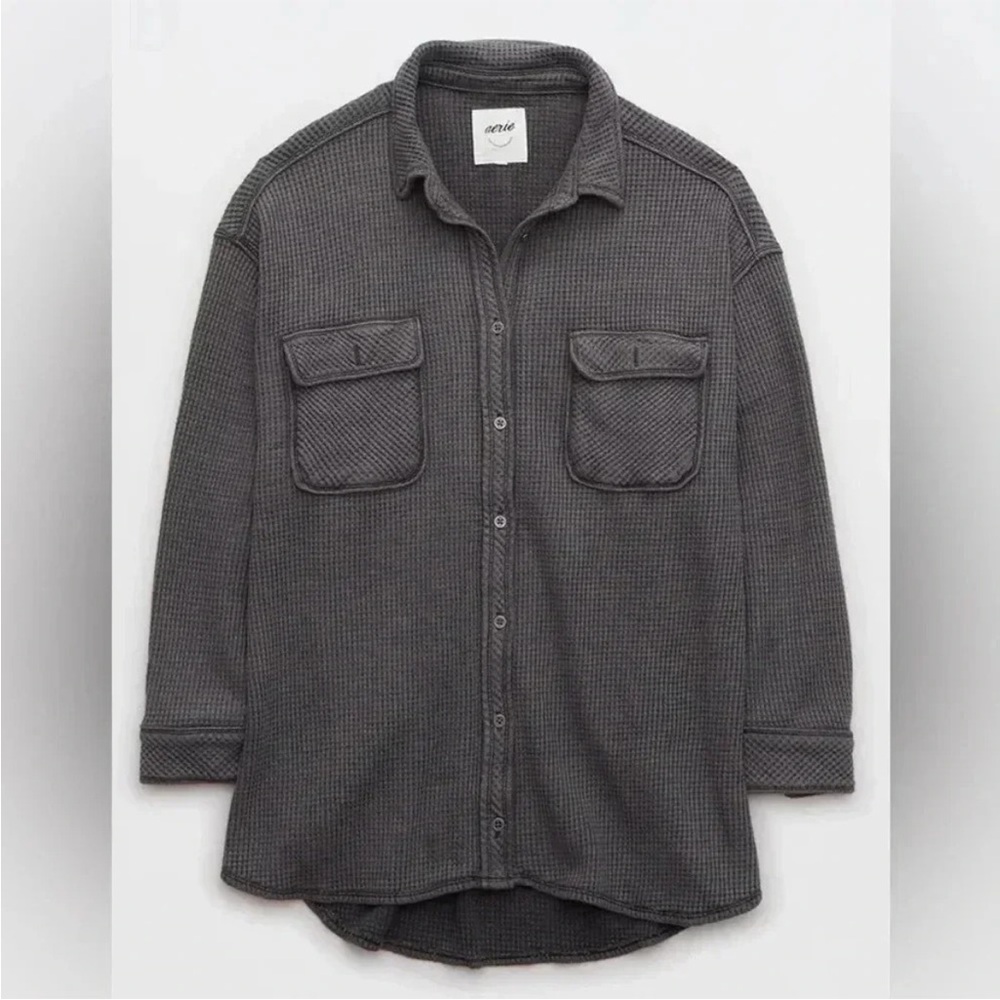 Aerie Waffle Lumberjane in Smoked Gray